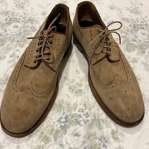 AQUATALIA Carson Wingtip Light Brown Tan Suede Oxford Brogue Size 12 $450